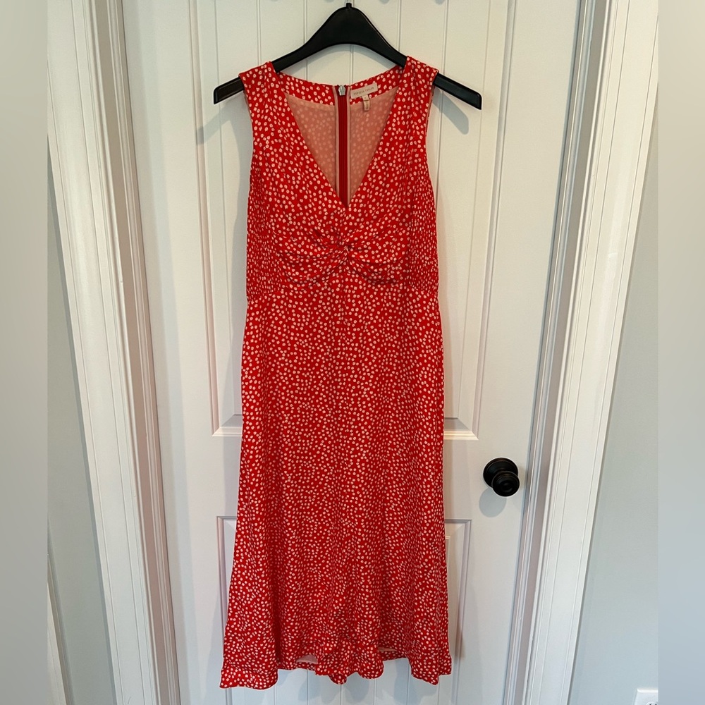 Rebecca Taylor Red Floral Dress Size 8